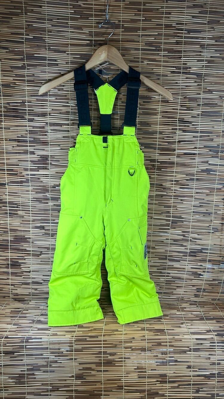 Opermeyer Aspen Grow Snow Bibs Size 4 Neon Green/Yellow